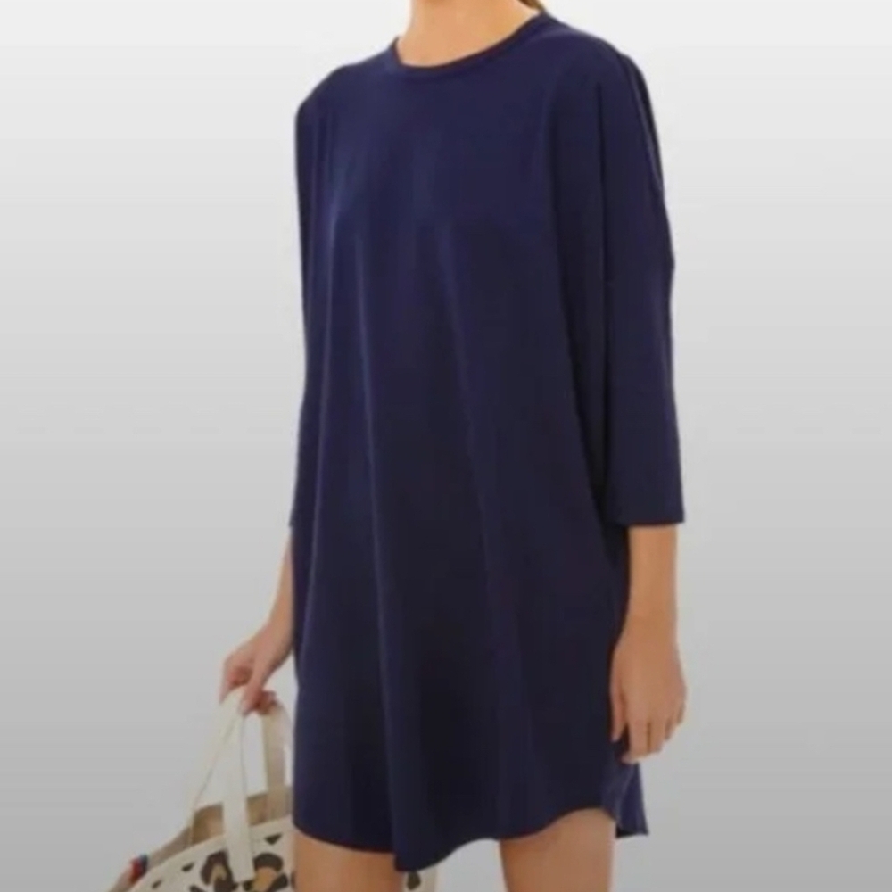 Pomander Place by Tuckernuck Navy Blue Sueshirt Dress S/XS - Picture 3 of 16